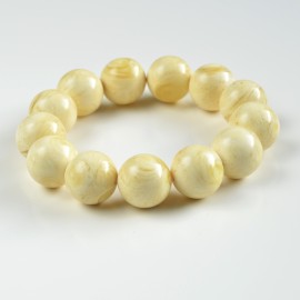 White Baltic Amber Bracelet...