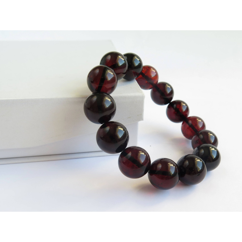 Red Cherry Baltic Amber Bracelet 28.85 grams