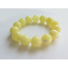 Milky White Baltic Amber Bracelet 31.60 grams