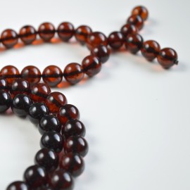 Mala Japa Meditative Rosary of Baltic Amber Cherry amber prayer beads 92.5 g