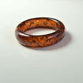 Amber Bangle Bracelet One Piece of Amber Pure...