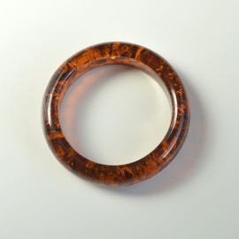 Amber Bangle Bracelet One Piece of Amber Pure Baltic Polished Amber, Baltic Amber Handmade Cuff Bracelet