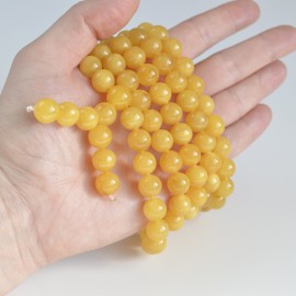 Mala Japa Meditative Rosary of Baltic Amber 68.5 g Butterscotch Vintage color prayer beads