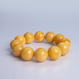 Natural Baltic Amber Bracelet Round Beads 40 g
