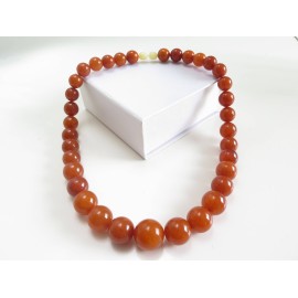 Antique Baltic Amber Necklace 51.38 grams