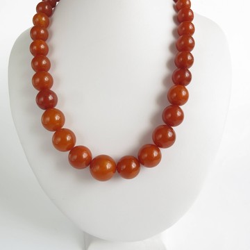 Antique Baltic Amber Necklace 51.38 grams