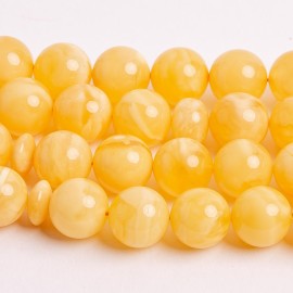 Natural White Baltic Amber Beads 55 Beads 61 g Amber Islamic Misbaha