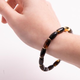 Amber Men bracelet 100% Natural Baltic Amber, Organic Amber Bracelet Amber Bracelet 11 grams