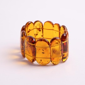 Cognac Baltic Amber Bracelet 54 grams