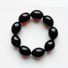 Red Cherry Amber Big Olive Beads 18mm
