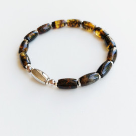 Amber Men bracelet 100% Natural Baltic Amber,...