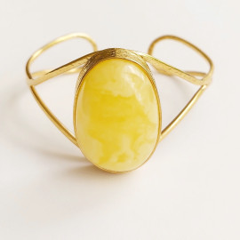 Yellow Amber Bracelet, Adjustable Bracelet 23g