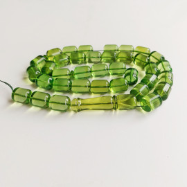 Genuine Green Amber Islamic Beads Natural Green Amber Rosary 68 grams