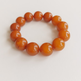 Old Orange Brown Amber Bracelet 26g