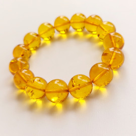 Yellow Cognac Amber Bracelet 18g