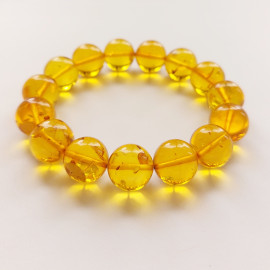 Yellow Cognac Amber Bracelet 18g