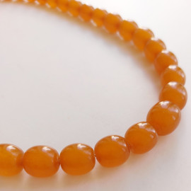 Old Vintage Baltic Amber Necklace, 48 cm / 18.9 inch, 32 grams