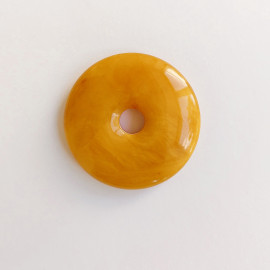 Butterscotch Donut Pendant Natural Baltic Amber 19.6g