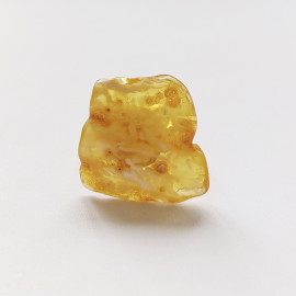 Unique White With Gold Baltic Amber Ring 6.05 grams
