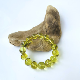 Simple Green Baltic Amber Bracelets