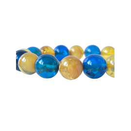 copy of Natural Amber Multicolor Beads Bracelet 16mm