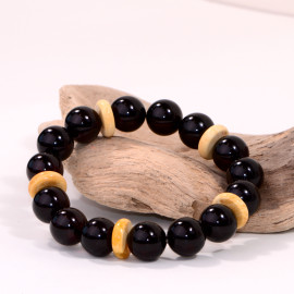 Cherry with White Bracelets Amber Baltic Amber beads 14mm