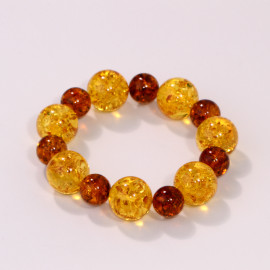Yellow and Gold Cognac Bracelets Amber Baltic Amber beads 13-17mm