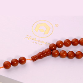 Vintage Baltic Amber Handmade 33 Beads Islamic Prayer Misbaha 13mm