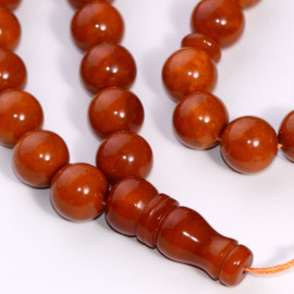 Old German Baltic Amber Handmade 33 Beads Islamic Prayer Misbaha