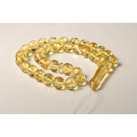 Tasbih Rosary of Baltic Amber Massive Beads 35 g Yellow Amber Islamic Misbaha