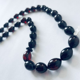 Olive Cherry Islamic Prayer Beads, Natural Baltic Amber Beads