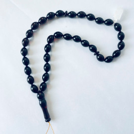 Olive Cherry Islamic Prayer Beads, Natural Baltic Amber Beads
