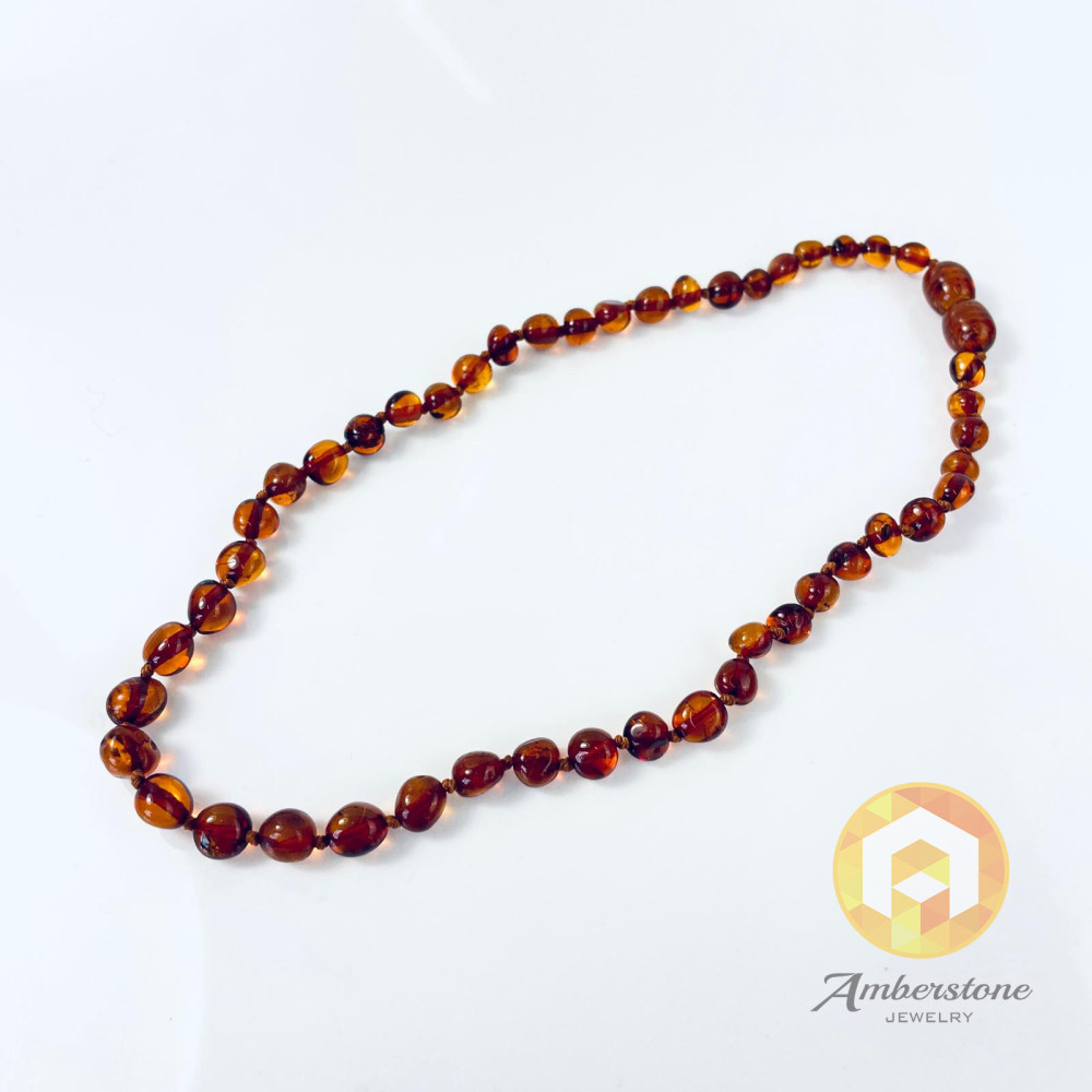 مسبحة صلاة بوذية، عنبر بلطيقي عتيق مع فواصل كرزية، عنبر مالا