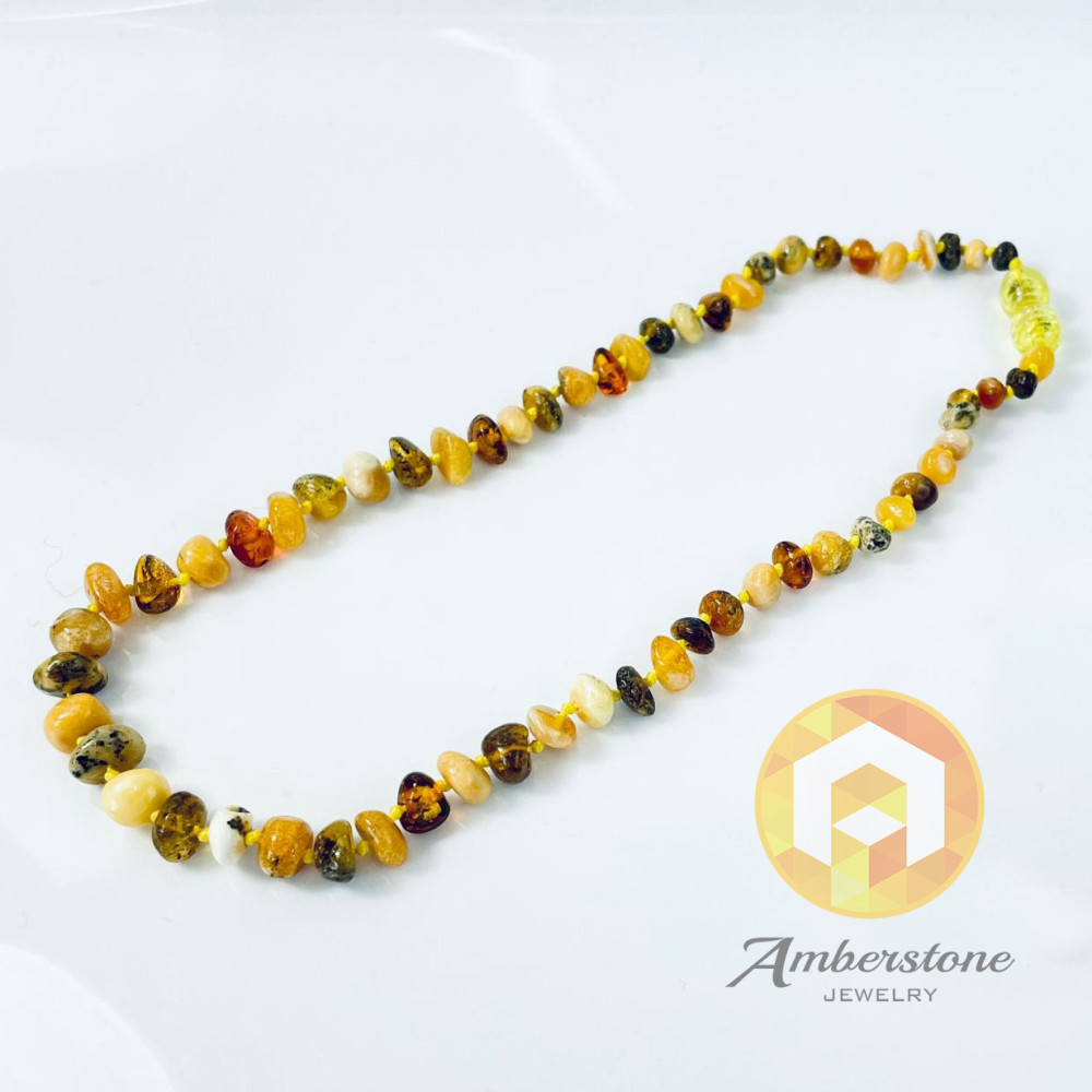 Amber Children’s Necklace, Natural Baltic Amber Necklace for Children and Babies, Gift for Birthdays or Christenings