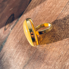 Bracelets Natural Yellow Amber Gold Surrounds