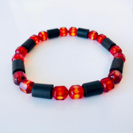 سوار عنبر البلطيق الأصلي المصنوع يدويًا عالي الجودة باللون الليموني الشفاف