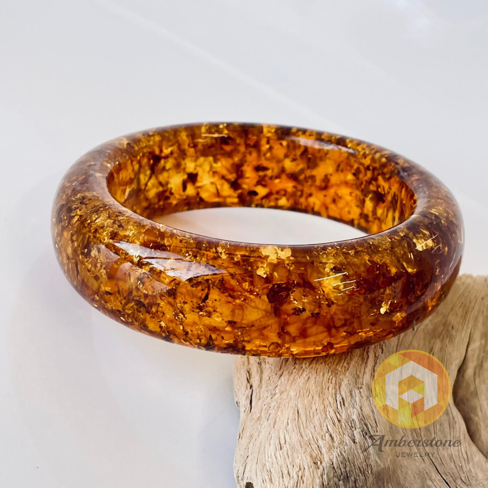 copy of Cognac / Yellow Baltic Amber Bracelet 41.50 grams