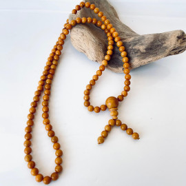 خرز مالا من كهرمان البلطيق كونياك: مسبحة بوذية رائعة للتأمل، مع فواصل الكرز