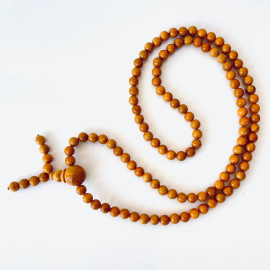 خرز مالا من كهرمان البلطيق كونياك: مسبحة بوذية رائعة للتأمل، مع فواصل الكرز