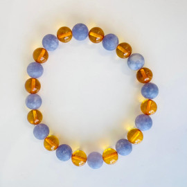 Delicate Beads Bracelet Natural Amber