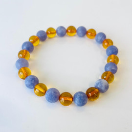 Delicate Beads Bracelet Natural Amber