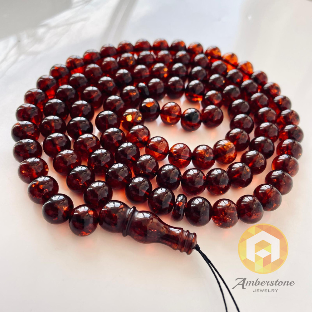 كرز جرام مسبحة الصلاة 27.88 عنبر البلطيق