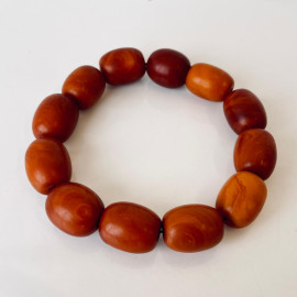 Vintage Amber Bracelet, Old Amber Bracelet