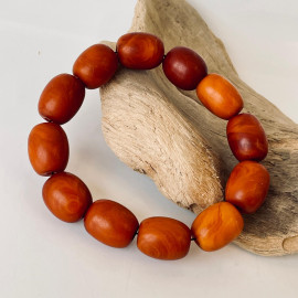 Vintage Amber Bracelet, Old Amber Bracelet
