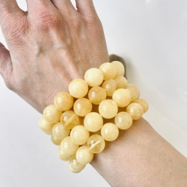 Genuine Baltic Yellow Baltic Amber bracelet beads 16mm