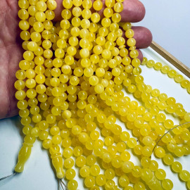 مجموعة من خمس حبات صلاة إسلامية من العنبر البلطيقي الطبيعي النقي