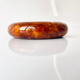 سوار مصنوع يدويًا من العنبر، كهرمان بني عتيق