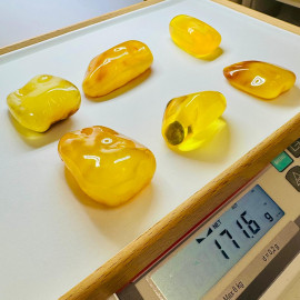 Raw Amber Set Stone Natural Baltic Amber