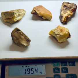 🎥 Raw Amber Set Stone Natural Baltic Amber