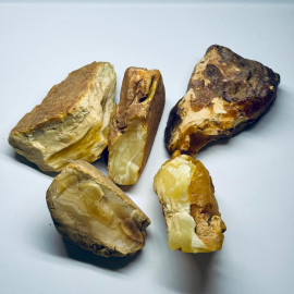 🎥 Raw Amber Set Stone Natural Baltic Amber